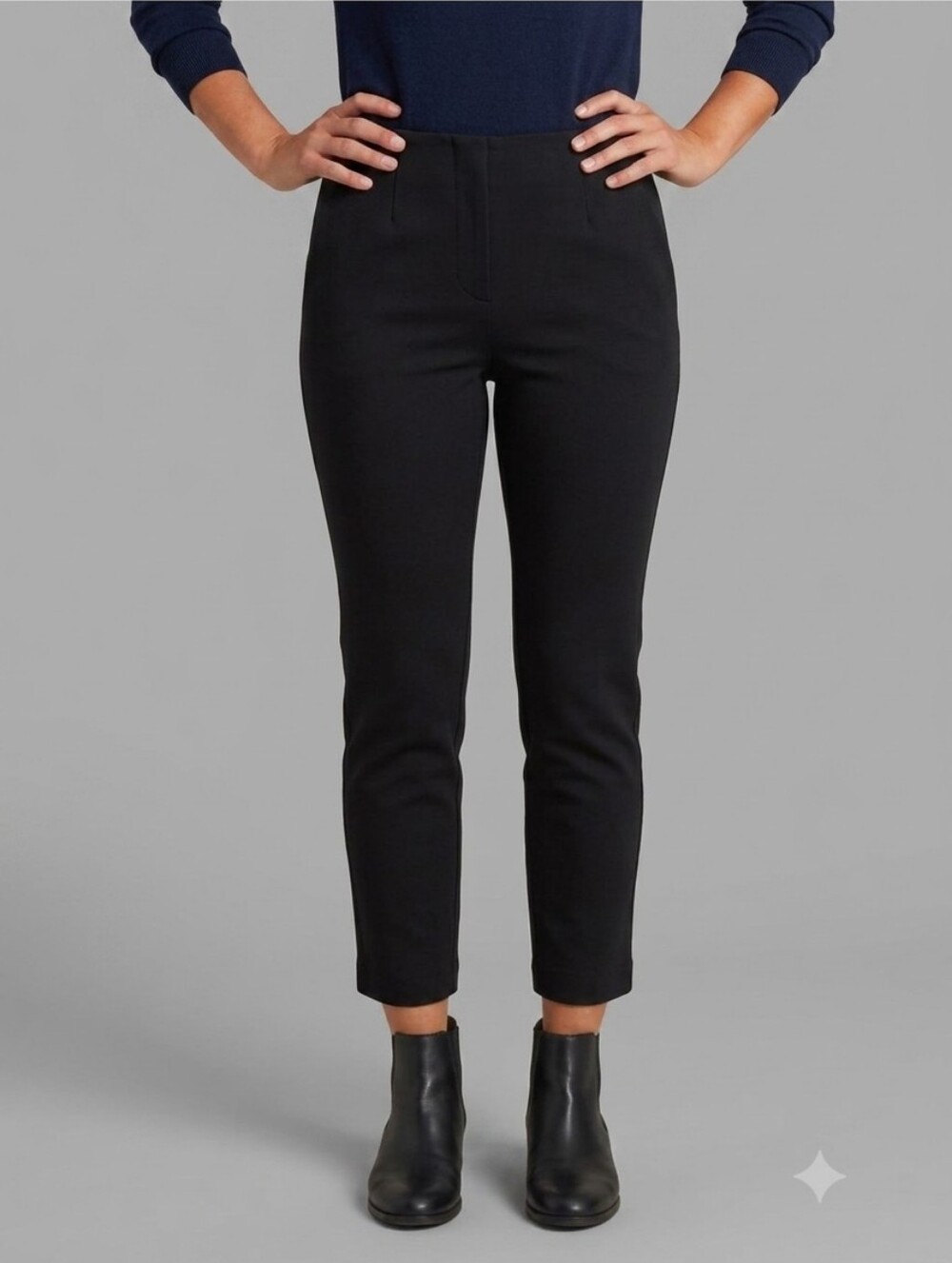 CHAPS Slim Leg Black Super Stretch Leggings Wide Waistband SZ L